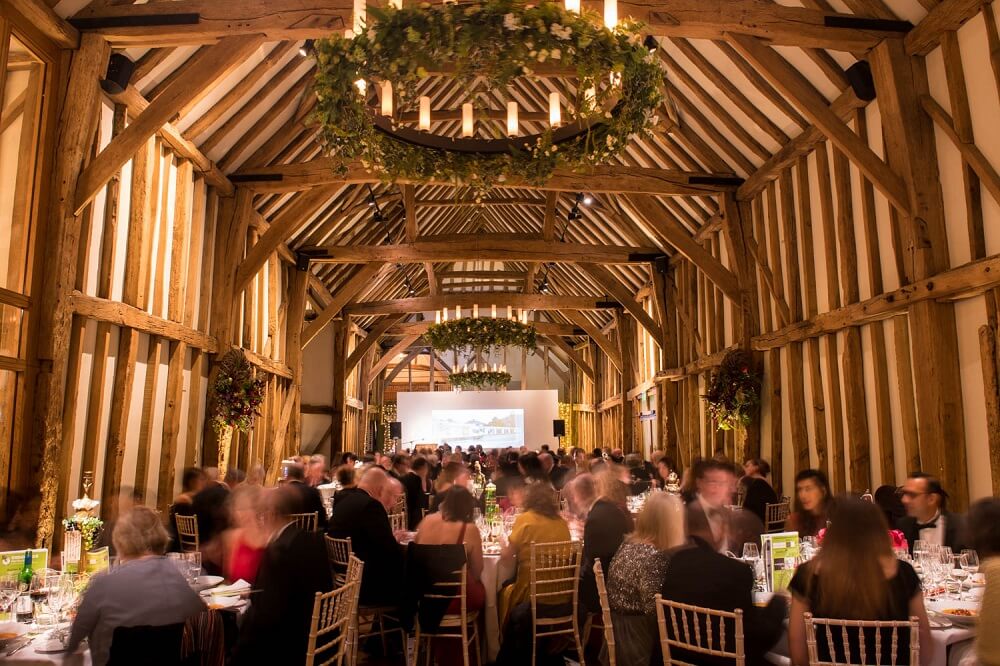 Micklefield Hall events, charity fundraiser in great barn with auction lots