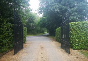 Micklefield Hall film location - driveway