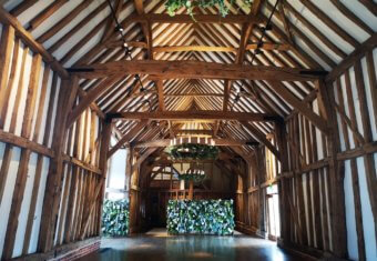 Micklefield Hall film location - Great barn interior