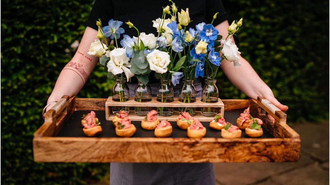 Micklefield Hall : Sarah Legge Photography : Kalm kitchen canapes