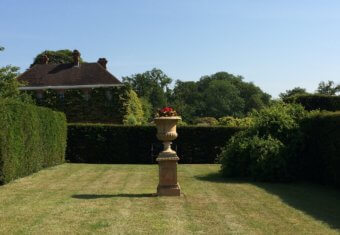 Micklefield Hall wedding venue manicured gardens and sculptures