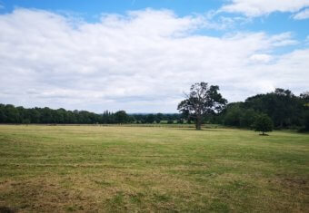 Micklefield Hall film location - rolling lawns