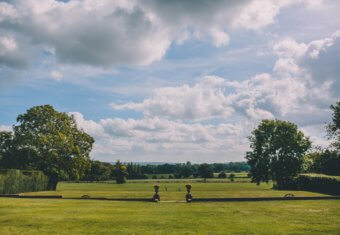 Micklefield Hall film location - Rolling lawns