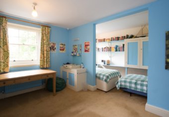 Micklefield Hall film location - Guest bedroom in Manor House