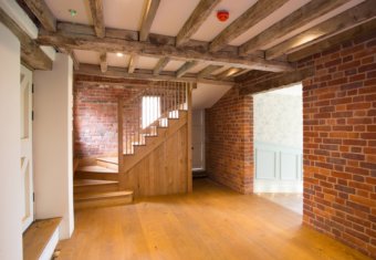 Micklefield Hall film location - Walkway from Great Barn to Potting Shed