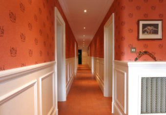Micklefield Hall film location - Downstairs corridor in Manor House