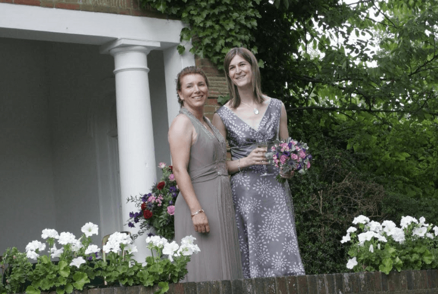 Laura and Amanda's wedding at Micklefield Hall temple