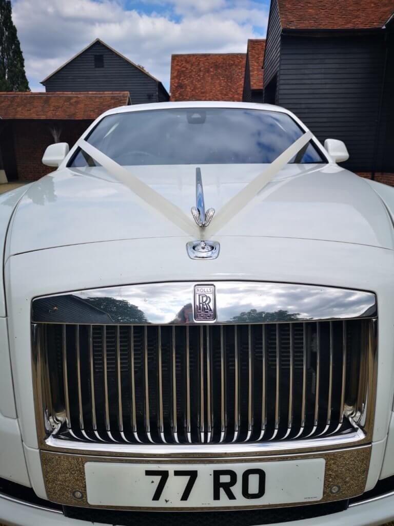 Rolls Royce wedding car at Micklefield Hall