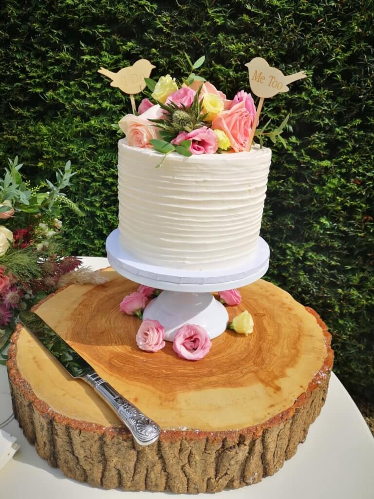 Wedding cake at Micklefield hall