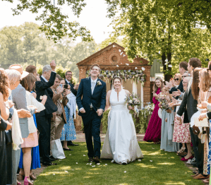 P3 confetti - Micklefield Hall - Sarah Legge Photography - Kalm Kitchen - XS Showband - Andrew Fl (10)